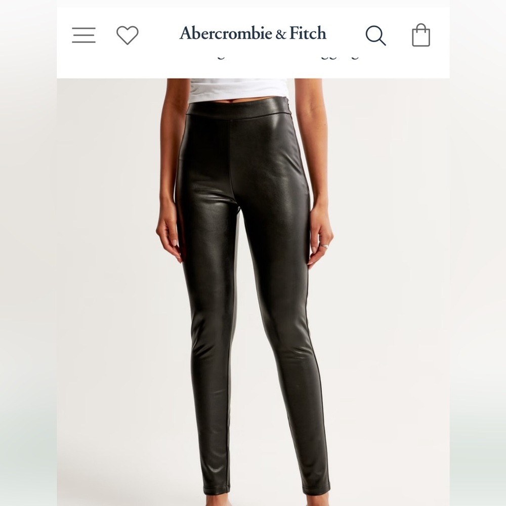 Abercrombie & Fitch Vegan Faux Leather Leggings